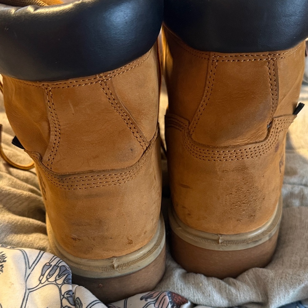 Men's Timberland Pro Soft ToeTan Work Boots - Picture 4 of 14